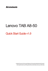 Lenovo TAB A8-50 Quick Start Manual