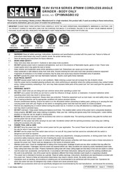 Sealey SV10.8 Series Manual