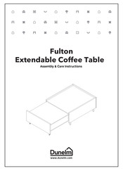 Dunelm Fulton Assembly & Care Instructions
