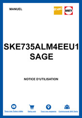 Sage Soft Top Luxe BKE735 Quick Manual