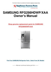Samsung RFG29THD SERIES User Manual