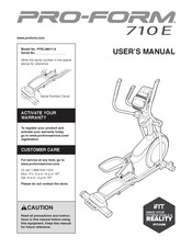 Icon PRO-FORM 710 E User Manual