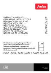 Amica EKGC 16155 Operating Instructions Manual