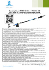 CAMPAGNOLA T-REX 160-240 Quick Manual