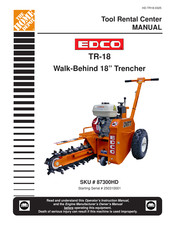 Edco TR-18 Manual