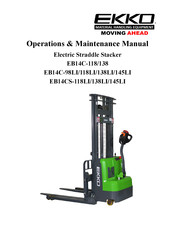 Ekko EB14C-118 Operation & Maintenance Manual