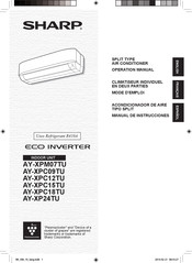 Sharp AY-XPC15TU Operation Manual