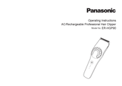 Panasonic ER-HGP90 Operating Instructions Manual