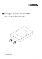 bora PKIW1 Operating And Installation Instructions