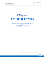 Cattron CANplus CP750-E Operation Manual