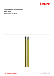 Leuze MLC 530 Translation Of Original Operating Instructions