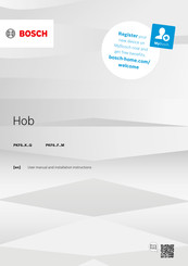 Bosch PKF6 F Y Series User Manual And Installation Instructiions