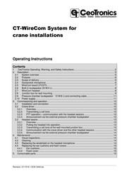 CeoTronics CT-WireCom Installation Manual