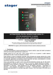 Stager FD Series User Manual