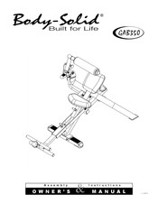 Body Solid GAB350 Assembly Instructions & Owner's Manual