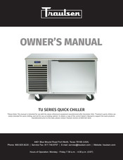 Traulsen TU Series Owner's Manual