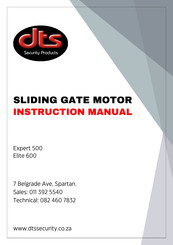 DTS 600 Elite Instruction Manual