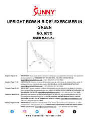 Sunny Health & Fitness 077G User Manual