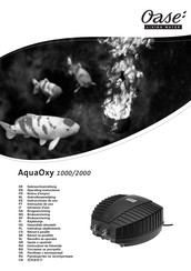 Oase AquaOxy 2000 Operating Instructions Manual