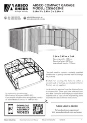 ABSCO SHEDS CG56552N2 Manual