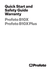 Profoto B10X Plus Duo Kit Quick Start And Safety Manual