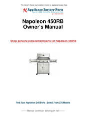 Napoleon Prestige 450 Owner's Manual