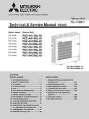 Mitsubishi Electric PUYAK18NL Technical & Service Manual