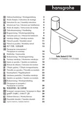 Hans Grohe Talis Select E 110 71750005 Instructions For Use/Assembly Instructions