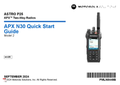 Motorola solutions APX N30 Quick Start Manual