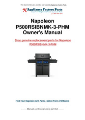 Napoleon PRESTIGE P500-3 Owner's Manual