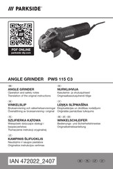 Parkside PWS 115 C3 Operation And Safety Notes