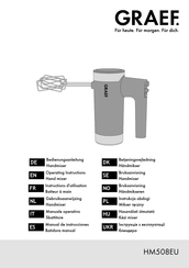 Graef HM508 Operating Instructions Manual