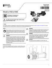 Xylem GOULDS e-HME Quick Manual