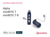 Bernafon Alpha 7 MNR T R Instructions For Use Manual