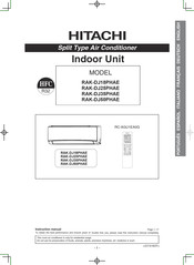 Hitachi RAK-DJ50PHAE Manual