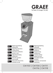 Graef CM1116 Operating Instructions Manual