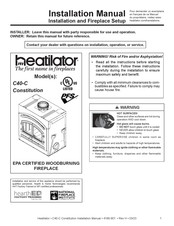 Heatilator Constitution C40-C Installation Manual