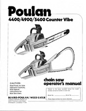 Poulan Pro 5400 COUNTER VIBE Operator's Manual