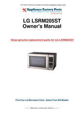LG LSRM205ST Service Manual