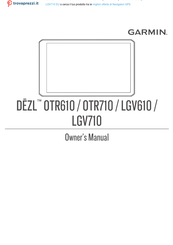 Garmin DĒZL OTR610 Owner's Manual