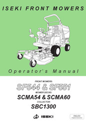 Iseki SF544 Operator's Manual