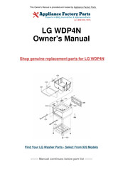LG LWP-277 Series Installation Instructions Manual