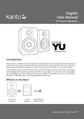 Kanto YU Passive 4 User Manual