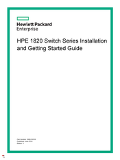 HPE J9984A Installation And Getting Started Manual