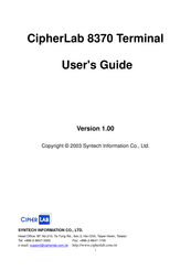 CipherLab 8370 User Manual