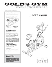 Gold's Gym Cycle Trainer 310 User Manual