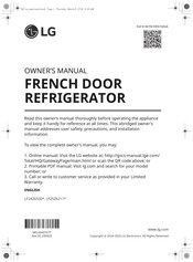 LG LF25Z6211 Series Owner's Manual