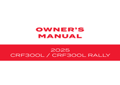 Honda CRF300LRA Owner's Manual