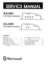 Sherwood XA-1041 Service Manual