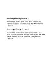 HomeMatic HmIP-HAP Mounting Instruction And Operating Manual